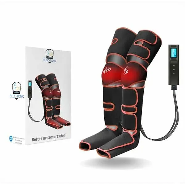 LY-TENS Bottes Pressothérapie Compression 2en1 Chauffantes